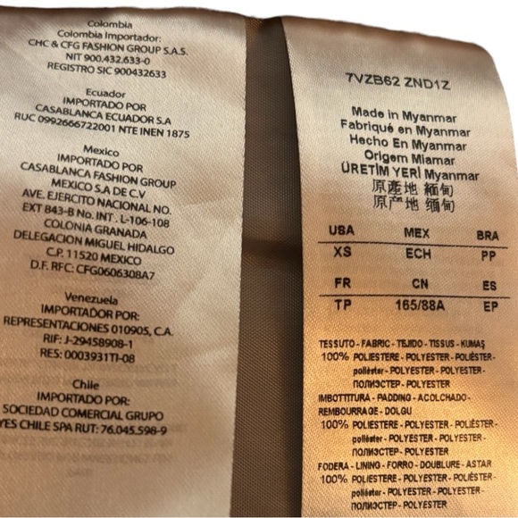 Armani‎ Exchange Jacket Zip Up Hooded Navy Size XS - Picture 8 of 9